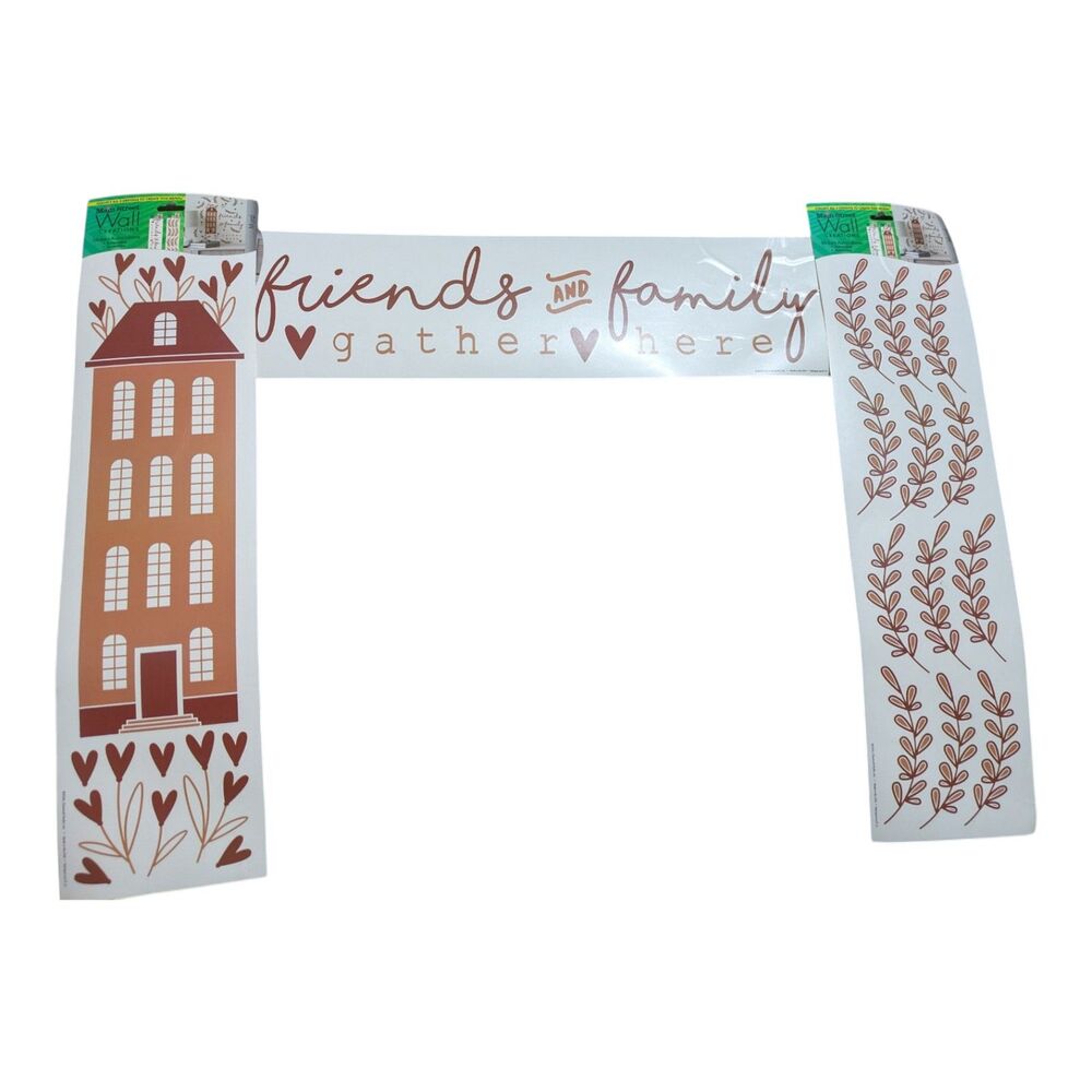 Main Street Wall Creations Friends & Family Gather Here Wall Decal Set
